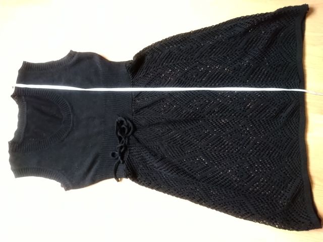 Vestido de punto semitransparente