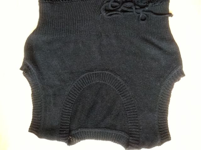 Vestido de punto semitransparente