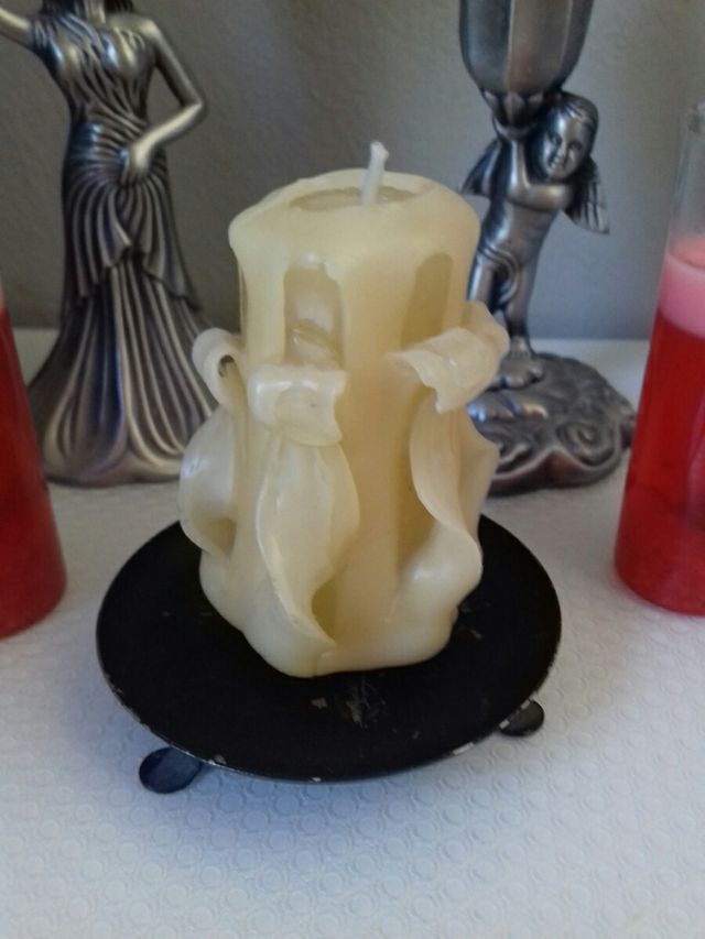 Lote de 2 candelabros + 5 Velas + 1 regalo