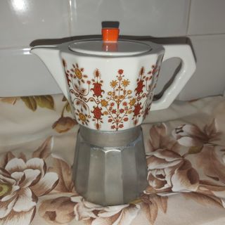 Cafetera Italiana de Porcelana de segunda mano por 60 EUR en Castellón de  la Plana en WALLAPOP