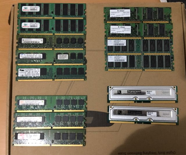Lotto di RAM per computer DDR2 e DDR da 6 GB