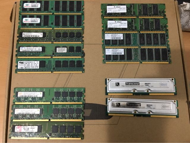 Lotto di RAM per computer DDR2 e DDR da 6 GB