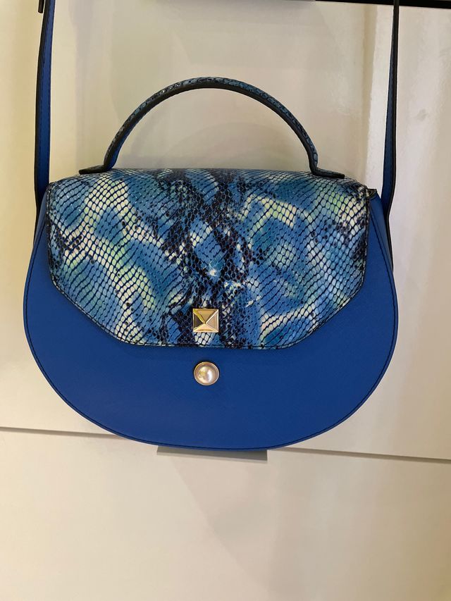 Bolso bandolera Majorica piel sin usar