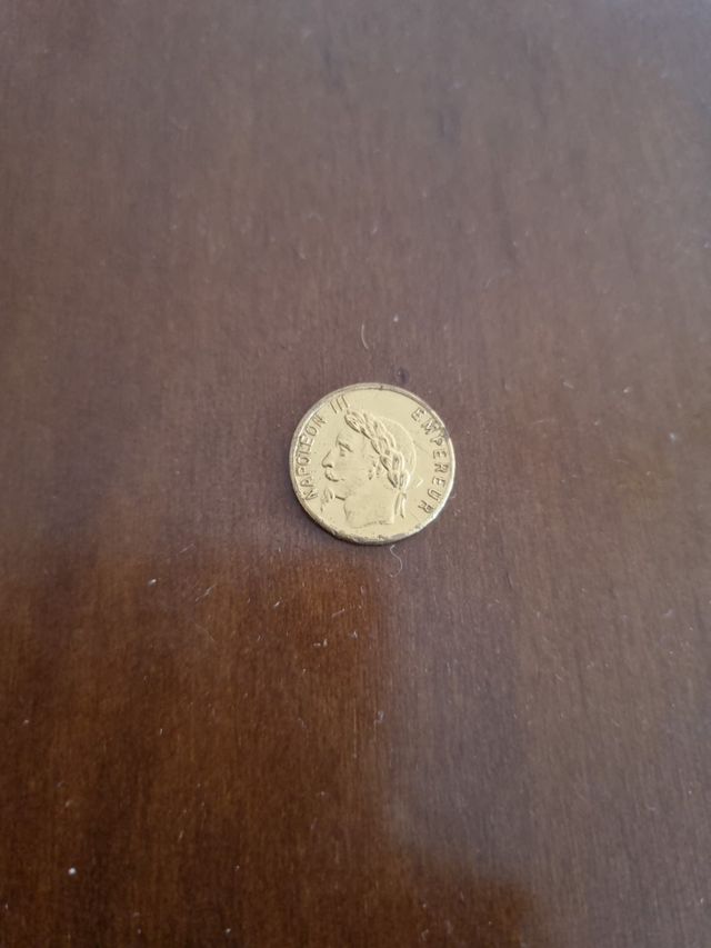 Moneda de doble cara de napoleón  III