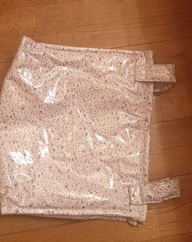 Bolso flores cochecito bebe plastificado