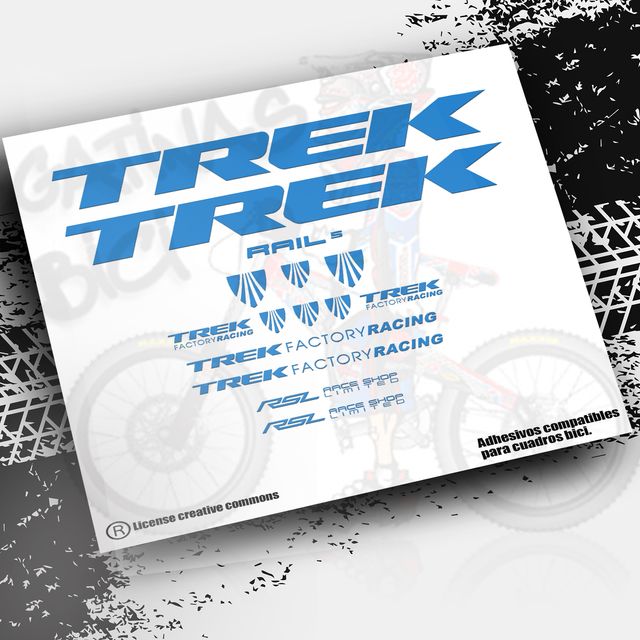 Pegatinas cuadro TREK RAIL 5 PB68