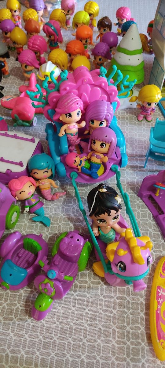 Pin y Pon Lote. 42 pin y pon más 5 sirenas PINY. 1