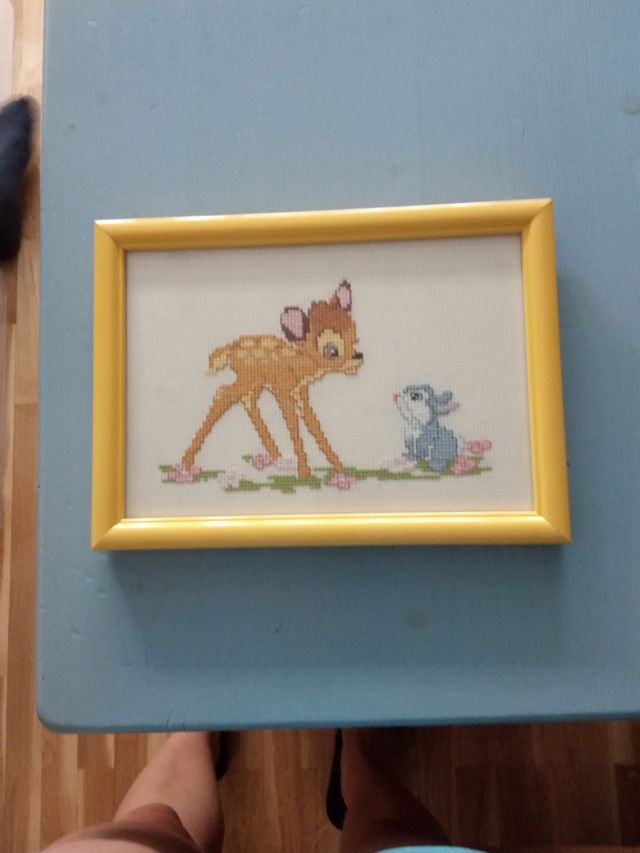 Cuadro de punto de cruz Disney