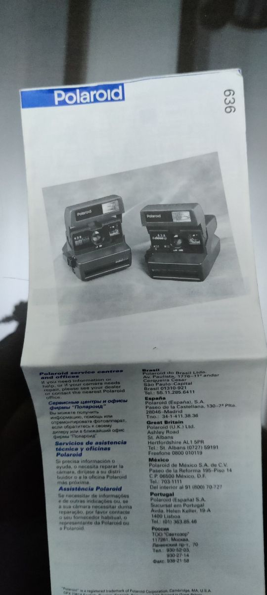 Cámara de fotos Polaroid