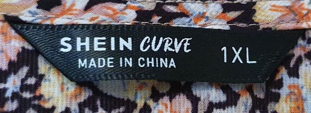 Vestido floral manga larga