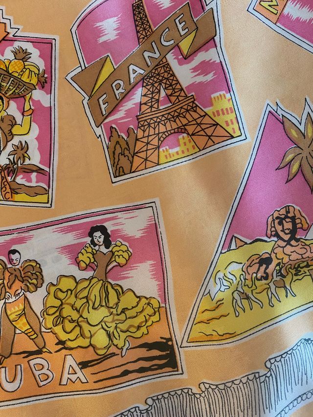 Pañuelo grande decoración antiguo