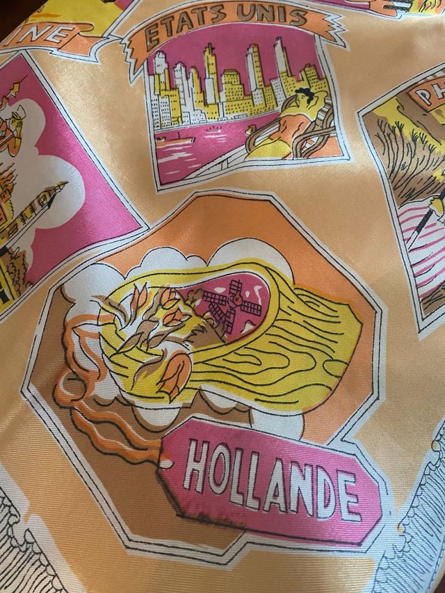 Pañuelo grande decoración antiguo