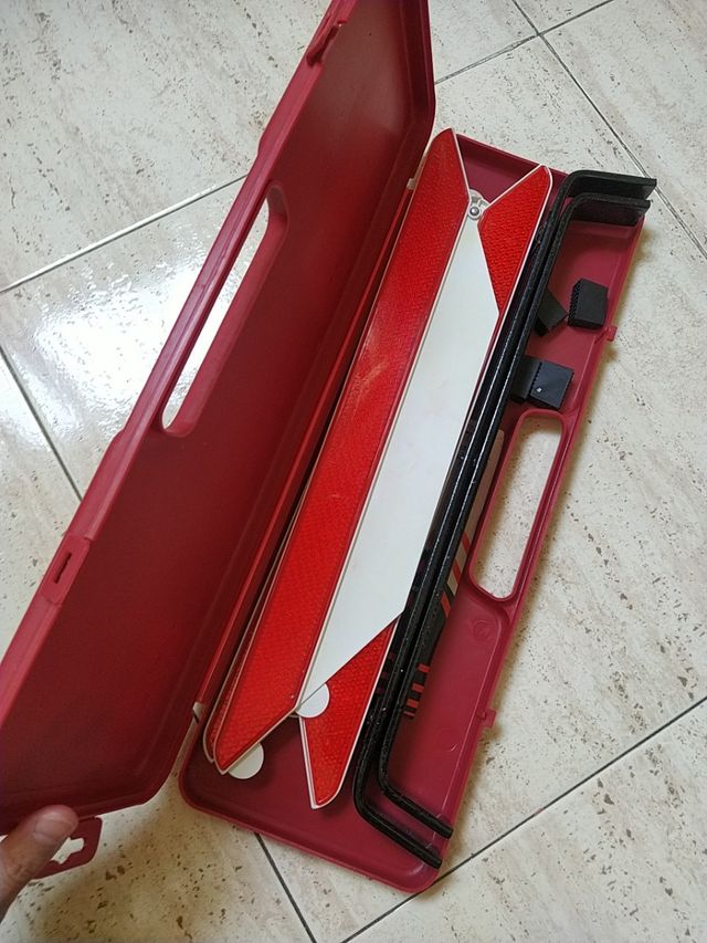 Triángulo reflectante plegable con estuche