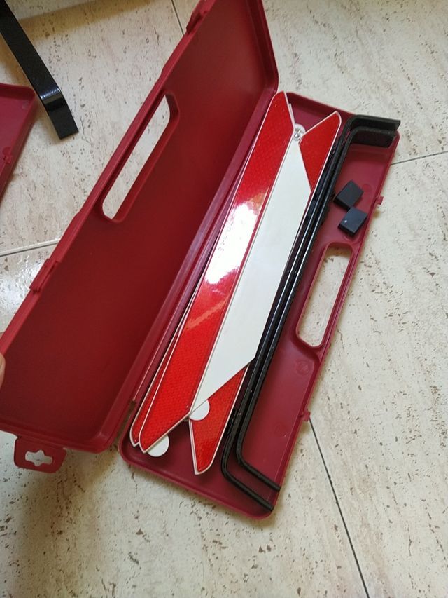 Triángulo reflectante plegable con estuche
