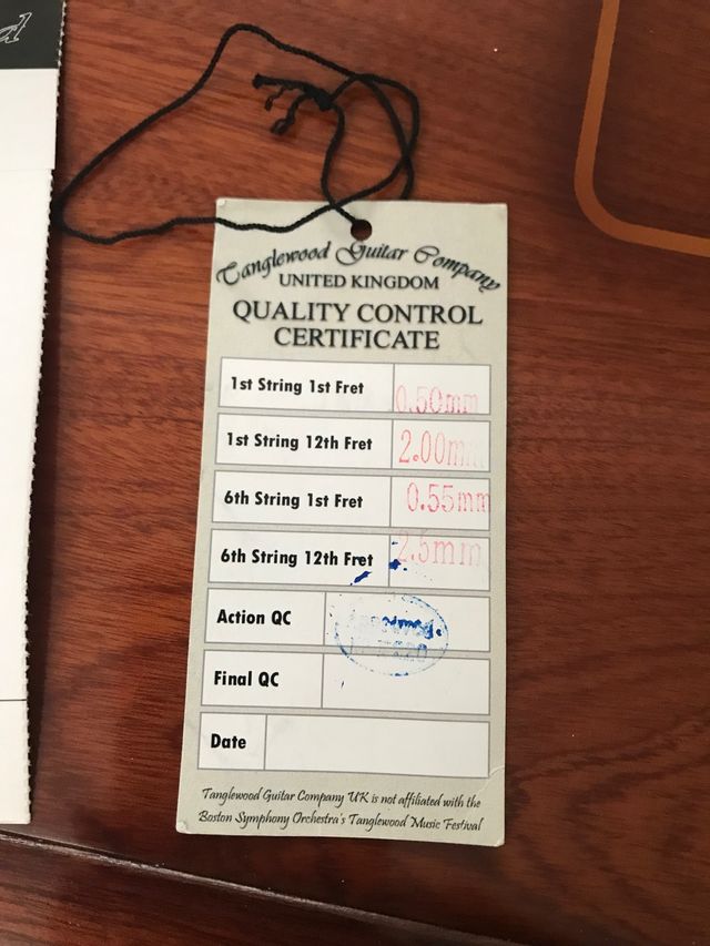 Guitarra Acústica Tanglewood TSF CE azul