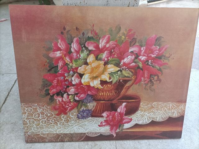 Cuadros jarrones de flores