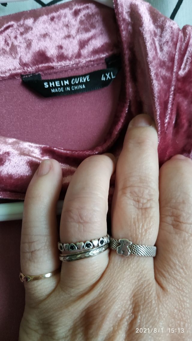 Top terciopelo talla grande