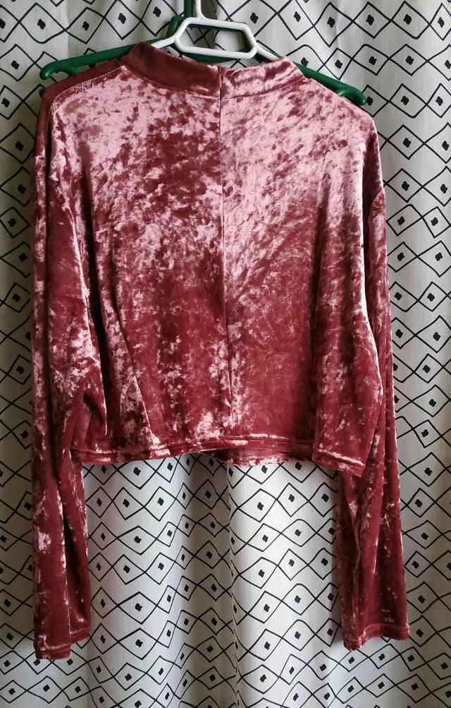 Top terciopelo talla grande