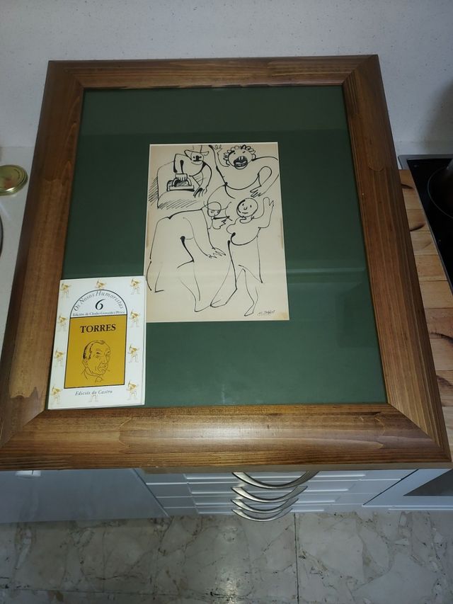 Manuel Torres firmado y enmarcado