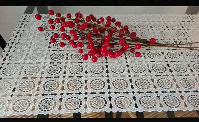 camino de mesa y mesitas + regalo