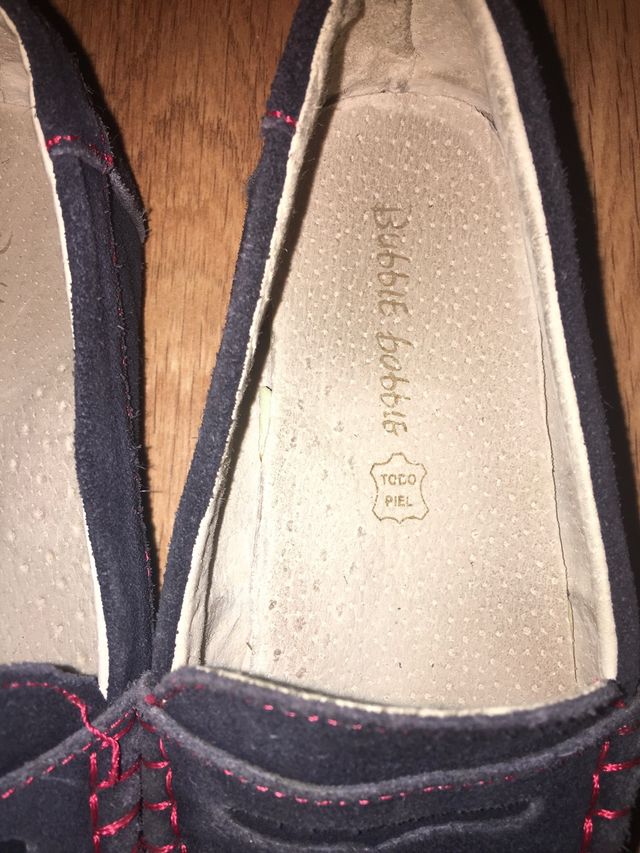 Mocasines de piel. Número 31