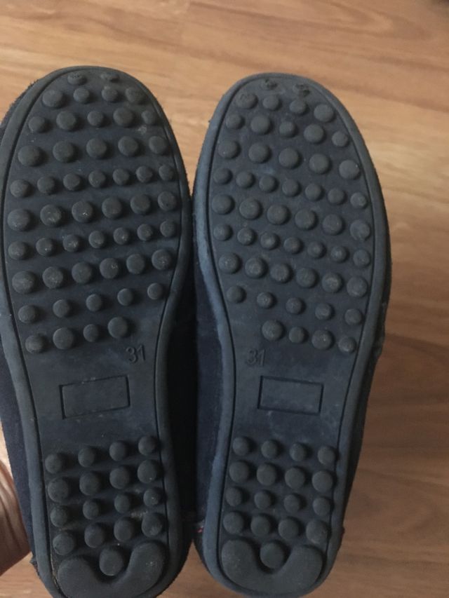 Mocasines de piel. Número 31