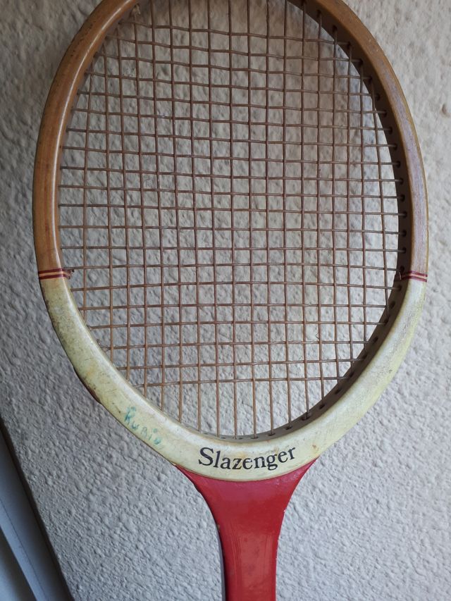 Raquette De Courge Vintage Slazenger "The Whippet" En Bois - Collector, Bon état