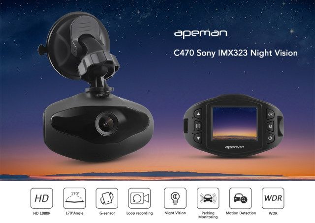 Cámara coche. Driving recorder APEMAN