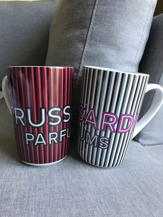 Tazas decorativas gigantes Trussardi originales
