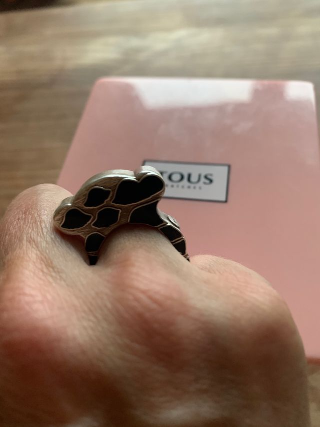 Anillo Tous oso ónix
