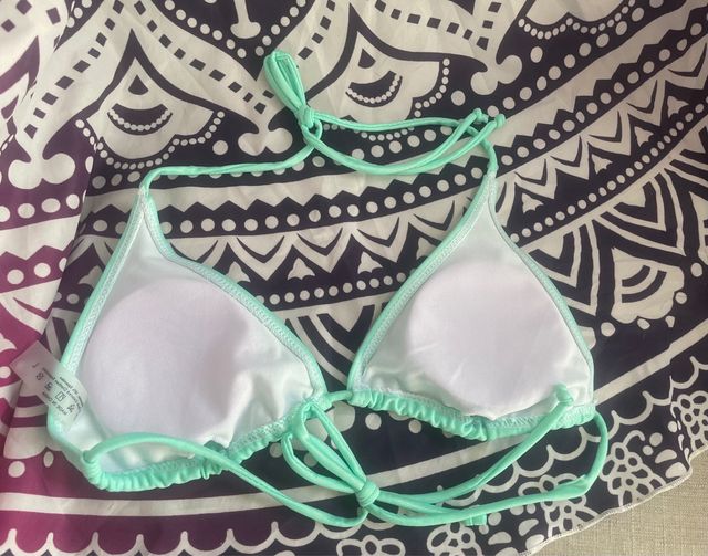 Top de Bikini verde
