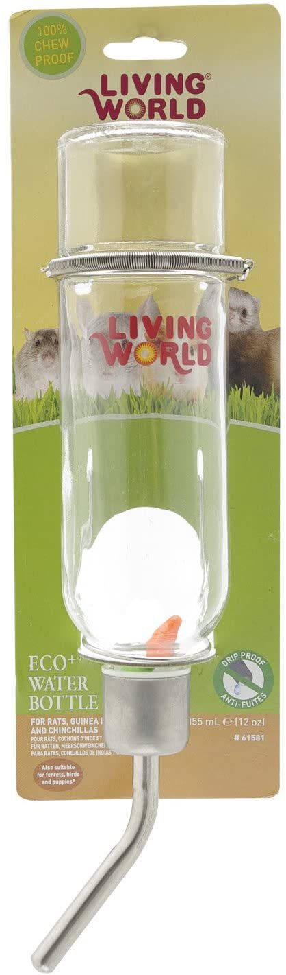 Bebedero Living World Eco 350 ml vidrio
