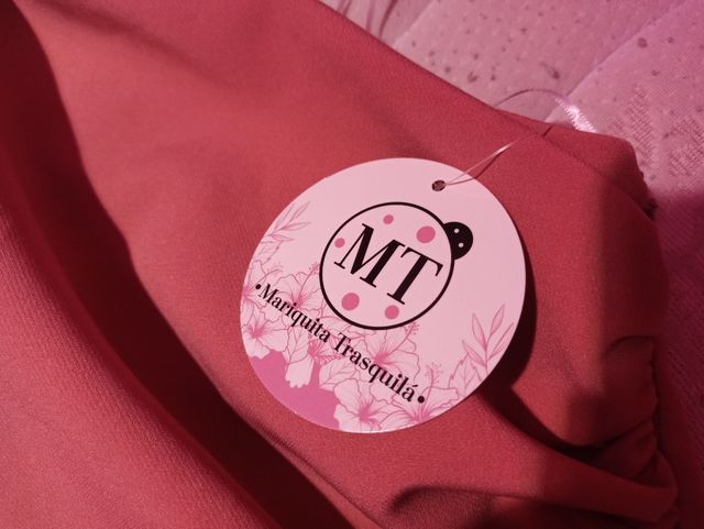 Vestido en color rosa de Mariquita Trasquilá