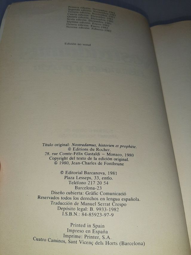 Libro Nostradamus. Historiador y profeta