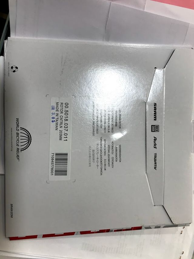 DISCO FRENO 203mm 6 TORNILLOS SRAM CENTERLINE