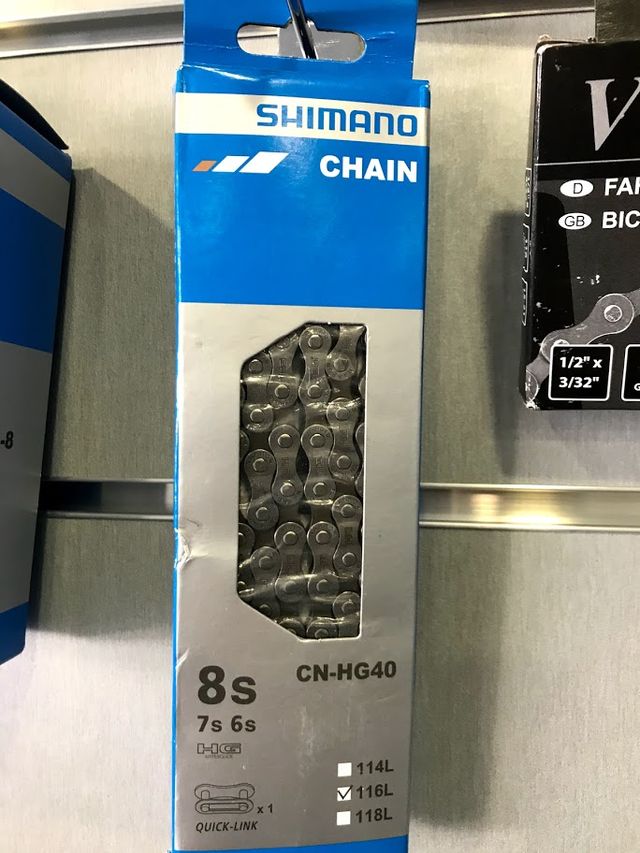 CADENA 6-7-8-s 116 E. SHIMANO HG40 GRIS