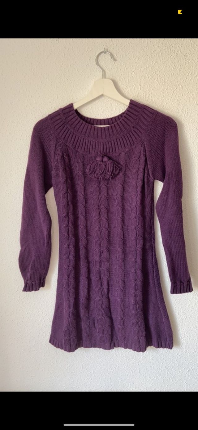 Vestido Morado. Niña Neck & Neck. Talla 12