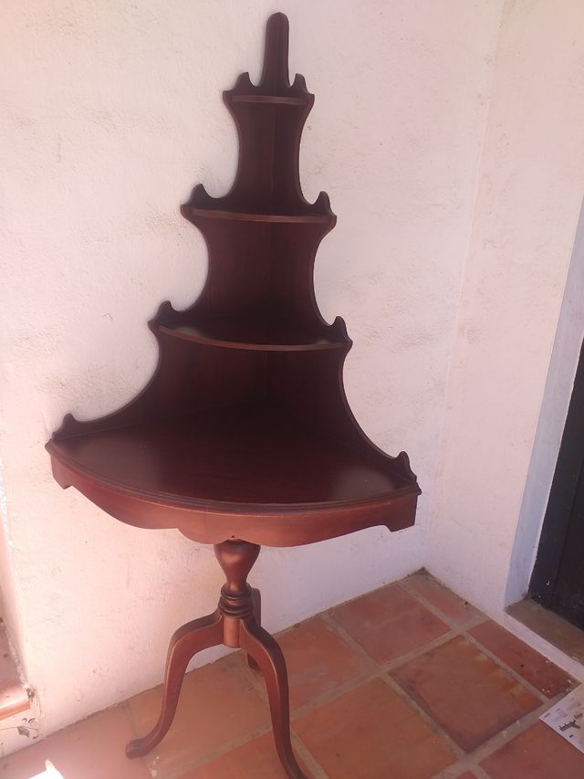 Mueble esquinero caoba antiguo
