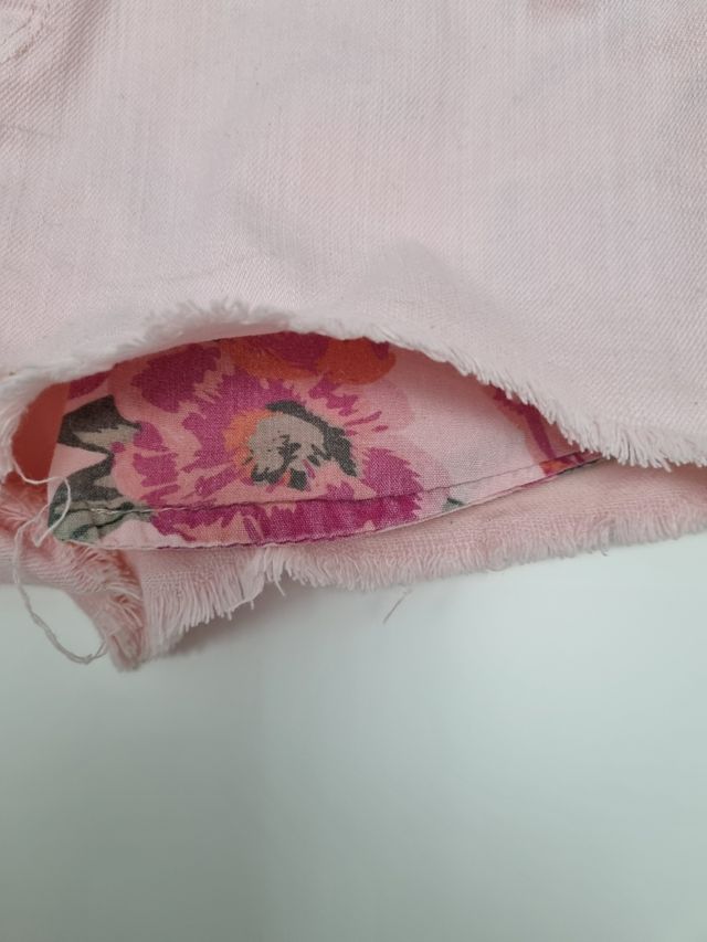 Shorts rosa palo de Mango. Talla 36