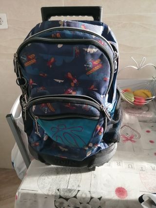 Mochila Totto Acuareles Corazones y Frutas Adaptable 44 cm | JOGUIBA