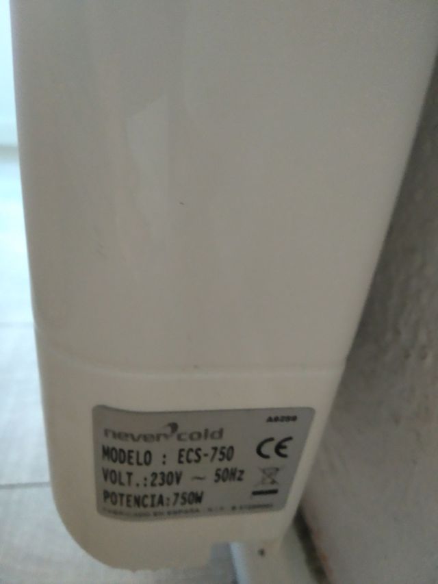 calefactor emisor termico luz ahorro