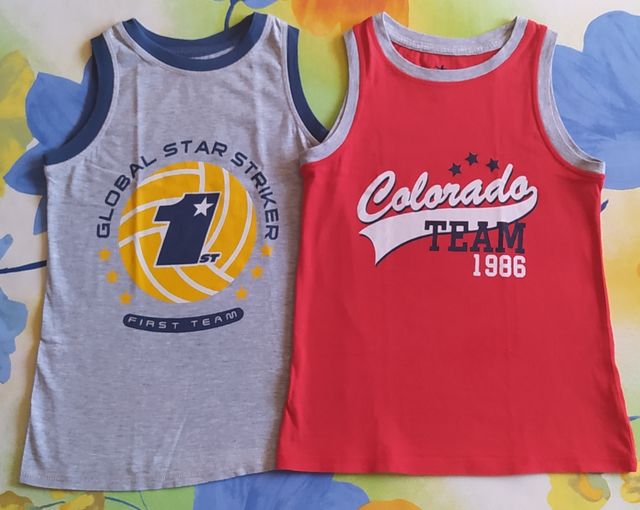 Camisetas sin mangas t. 8-9