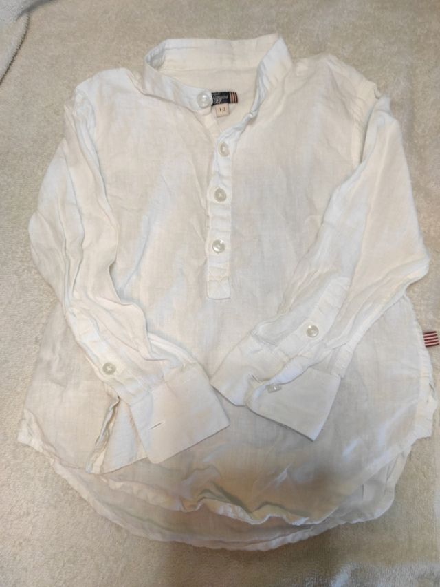 Camisa de lino niño 1-2 años Tizzas