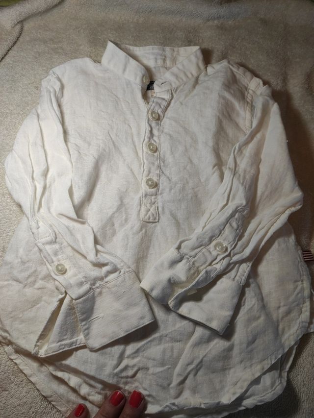 Camisa de lino niño 1-2 años Tizzas