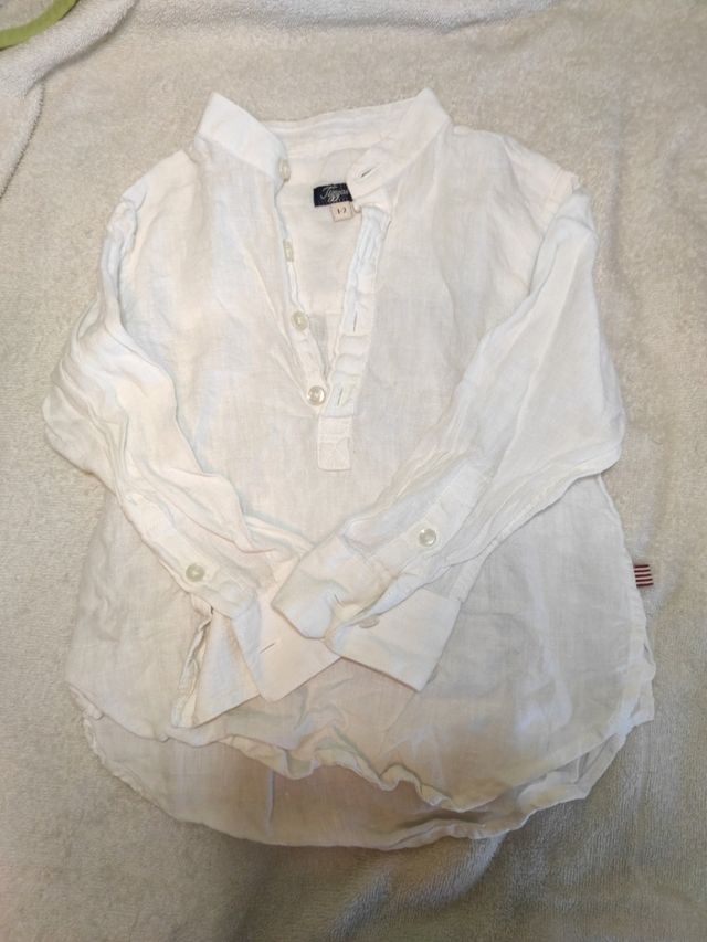 Camisa de lino niño 1-2 años Tizzas