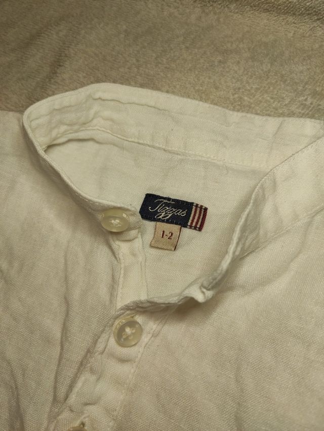 Camisa de lino niño 1-2 años Tizzas