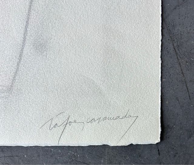 Albert Ràfols-Casamada Dibujo Certificado años 80