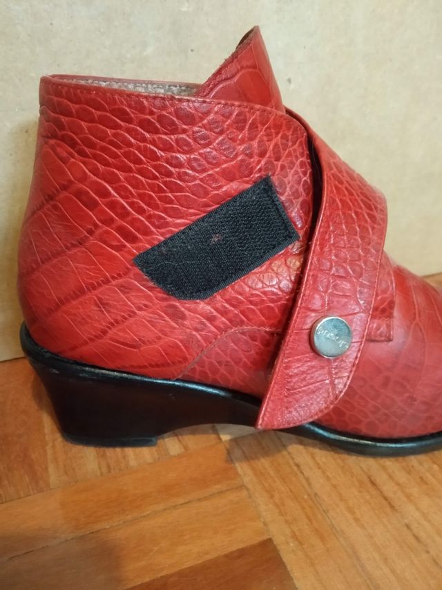 Botines rojos