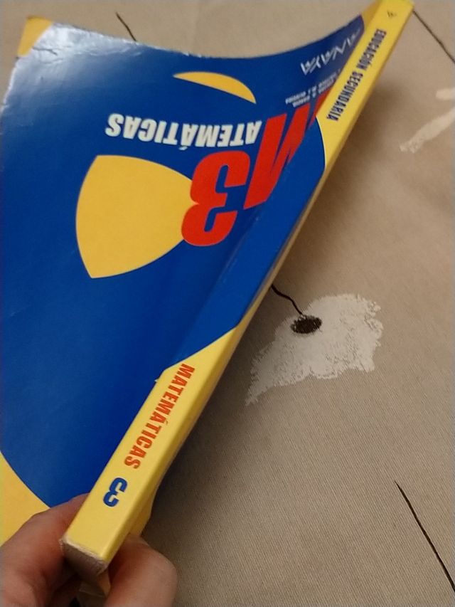 libro matemáticas de tercero eso
