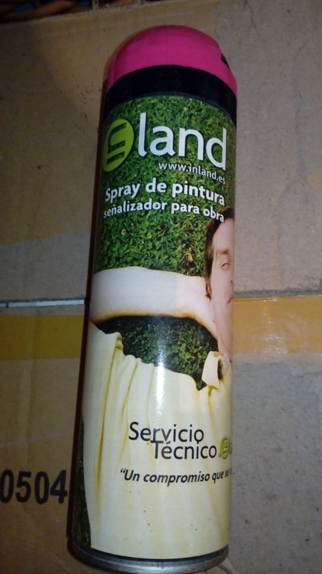 Spray luminiscente señalizador obras